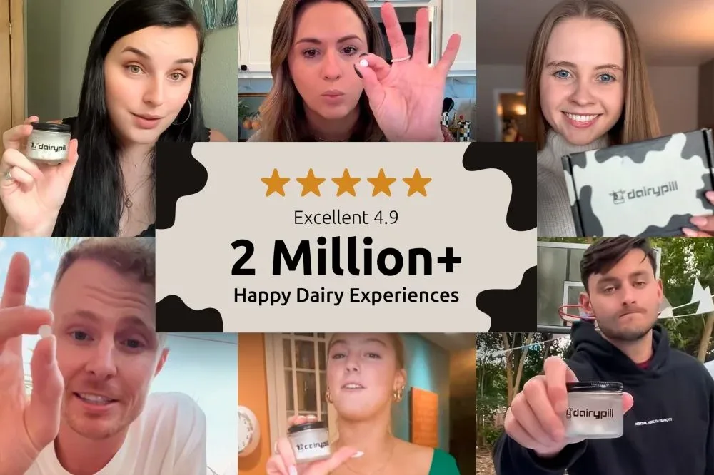 Dairy pill collage 6 people